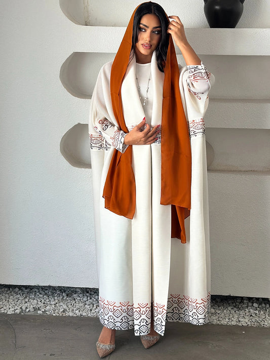 Abaya de l'Aïd de Dubaï, robe de soirée de luxe pour femmes, plissée Miyake, grande taille, style moyen-oriental, manches longues, avec ceinture