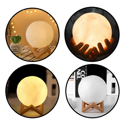 Lampe à LED lumière de lune, Lumière de galaxie, nuit de lune