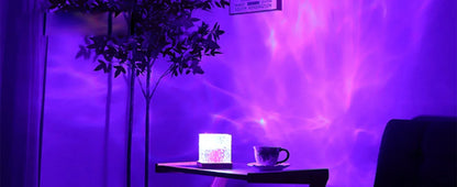 Projecteur de vagues océaniques 16 couleurs, lampe de nuit Aurora Glow pour la maison, le bureau, le bar, le restaurant, projecteur sous-marin, veilleuse
