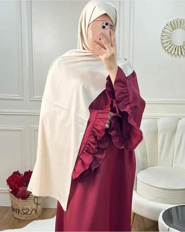Abaya pour femmes robes Ramadan musulman saoudien arabe longue Robe maroc dubaï Abayas caftan Islam robes Largos 2025 Jalabiya