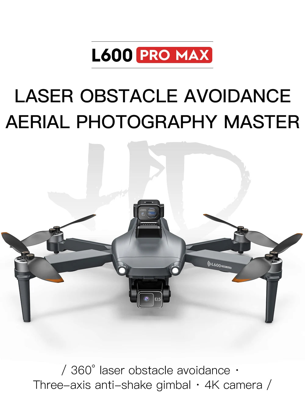 Drone GPS professionnel L600 PRO MAX 4K 3 axes PTZ HD double caméra évitement d'obstacles moteur sans balais 5G WIFI RC Quadcopter