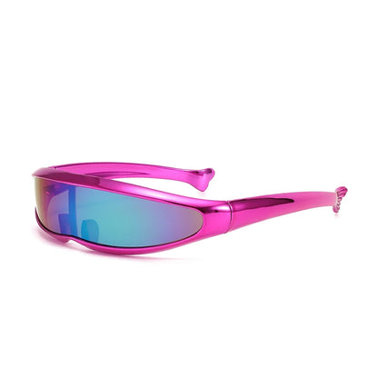 Lunettes de soleil coupe-vent, lunettes de soleil colorées à la mode européenne et américaine, protection des yeux
