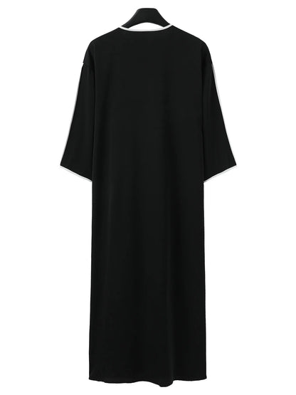 2025 Vêtements musulmans traditionnels pour hommes Eid Moyen-Orient Jubba Thobe Hommes Thobe Robes musulmanes arabes à manches courtes Cadeau pour mari