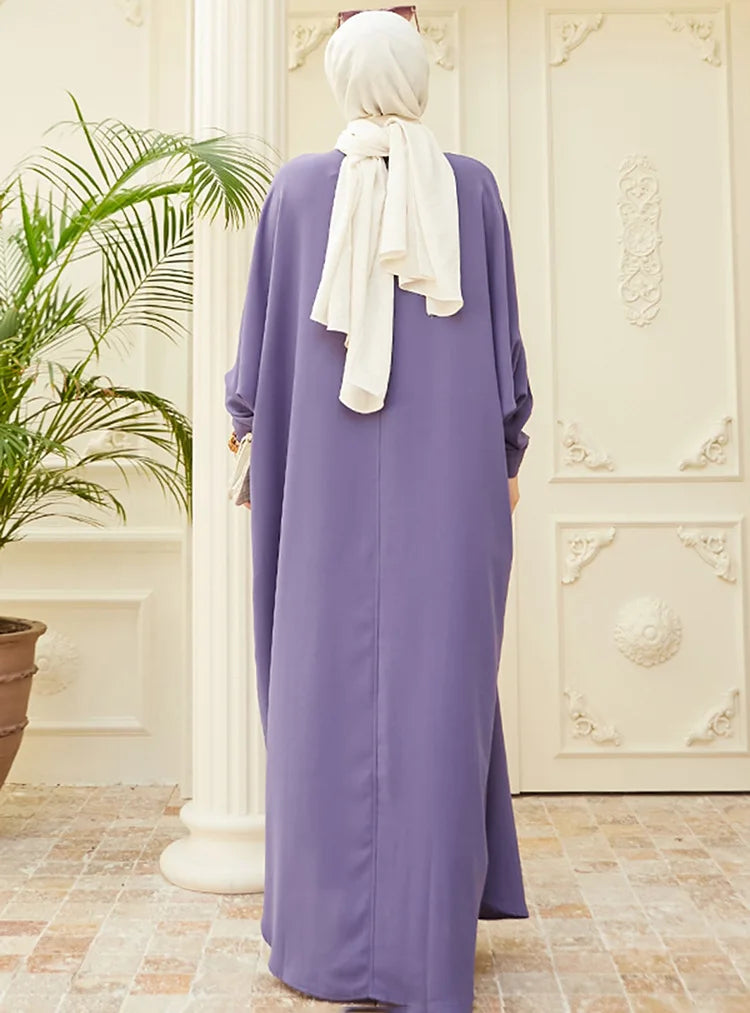 Abaya musulmane de l'Aïd pour femmes, robe de prière élégante fendue, caftan marocain, robes de fête arabes saoudiennes, caftan, abayas du Ramadan