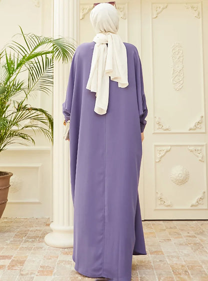 Abaya musulmane de l'Aïd pour femmes, robe de prière élégante fendue, caftan marocain, robes de fête arabes saoudiennes, caftan, abayas du Ramadan