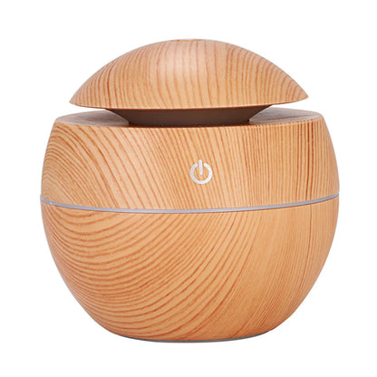 Humidificateur d'air électrique, diffuseur d'arômes en bois, humidificateur d'air ultrasonique, huile essentielle, aromathérapie, brumisateur frais pour chambre à coucher