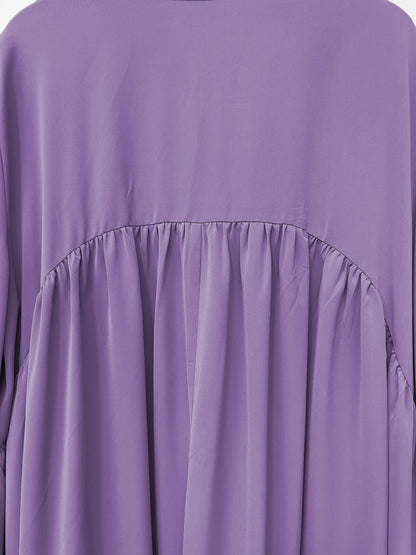 Abaya Ramadan unie à manches évasées, kebaya kaftan, élégante robe longue à col ras du cou, abayas islamiques pour femmes