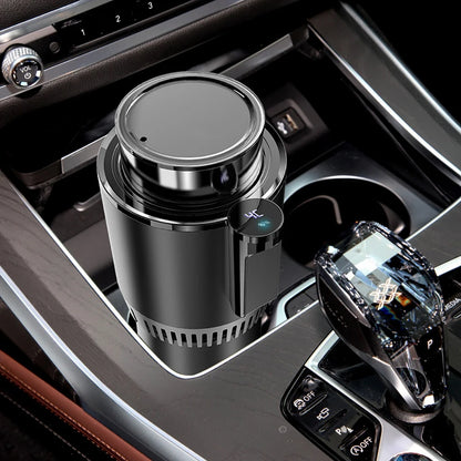 Porte-gobelet 2 en 1 pour voiture intelligente, pour boissons chaudes et froides, pour la maison, réfrigération rapide, refroidissement/chauffage, mini-gobelet à écran tactile