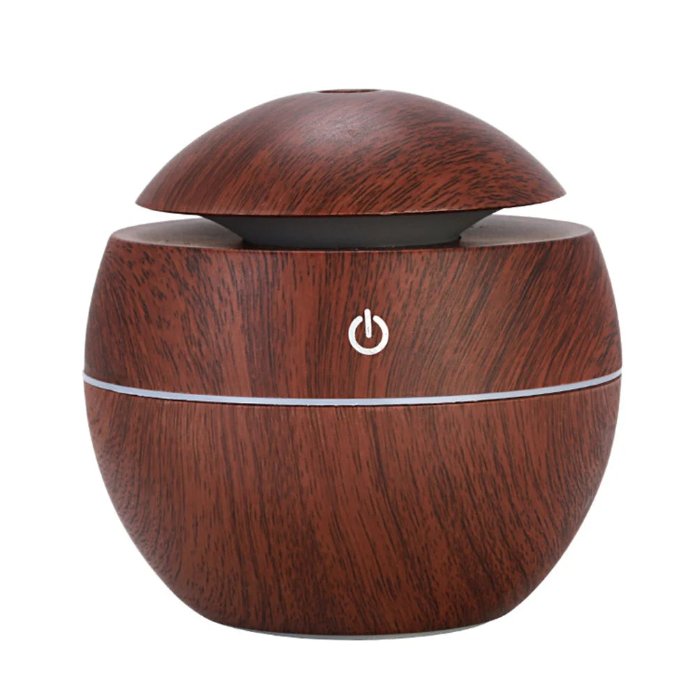 Humidificateur d'air électrique, diffuseur d'arômes en bois, humidificateur d'air ultrasonique, huile essentielle, aromathérapie, brumisateur frais pour chambre à coucher