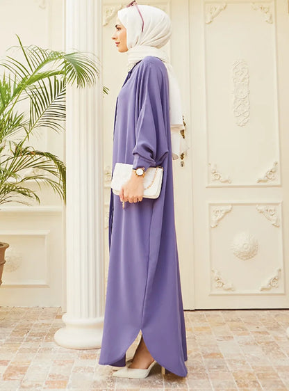 Abaya musulmane de l'Aïd pour femmes, robe de prière élégante fendue, caftan marocain, robes de fête arabes saoudiennes, caftan, abayas du Ramadan
