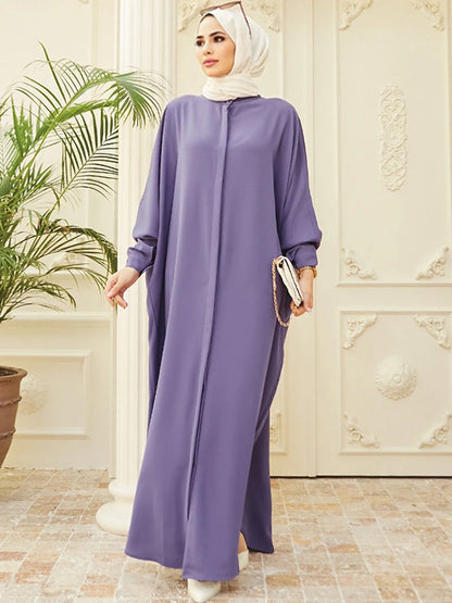 Abaya musulmane de l'Aïd pour femmes, robe de prière élégante fendue, caftan marocain, robes de fête arabes saoudiennes, caftan, abayas du Ramadan